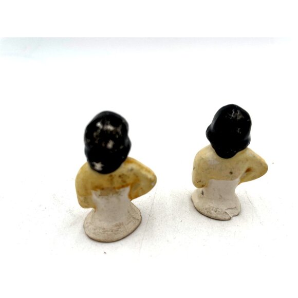 Antique Porcelain Vintage 1930's Half Body Sewing Pin Cushion Doll Germany Figur - Picture 3 of 3